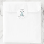 Blue Lingerie Bridal Shower Stickers (Tasche)