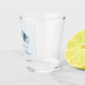 Blue Lingerie Shower Bachelorette Party Favor Schnapsglas (Rechts)
