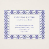 BLUE LINIE STRICK 3.5x2.5 Visitenkarte (Vorderseite)
