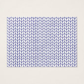 BLUE LINIE STRICK 3.5x2.5 Visitenkarte (Rückseite)