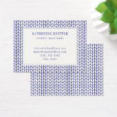 BLUE LINIE STRICK 3.5x2.5 Visitenkarte (Schreibtisch)