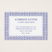 BLUE LINIE STRICK Euro Size Business Card (Vorderseite)