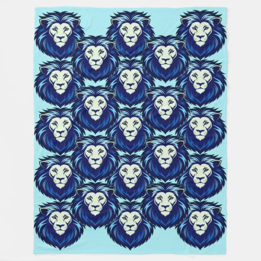 Blue Lion emote 2 Fleecedecke (Vorderseite)