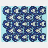 Blue Lion emote 2 Fleecedecke (Vorderseite (Horizontal))
