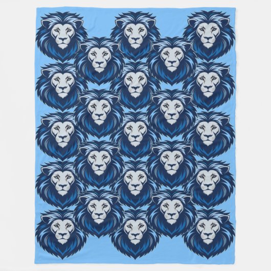 Blue Lion emote Fleecedecke (Vorderseite)