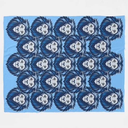 Blue Lion emote Fleecedecke (Vorderseite (Horizontal))