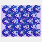 Blue Lion emote Miami Nights Fleecedecke (Vorderseite (Horizontal))