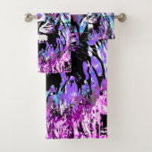 Blue Lion Head - Realistic Lion - Wildlife Big Cat Badhandtuch Set (Insitu)