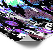 Blue Lion Head - Realistisches Lion Face Poster Pr (Ecke)