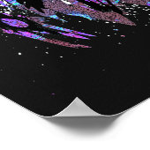 Blue Lion Head - Realistisches Lion Face Poster Pr (Ecke)