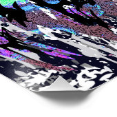 Blue Lion Head - Realistisches Lion Face Poster Pr (Ecke)