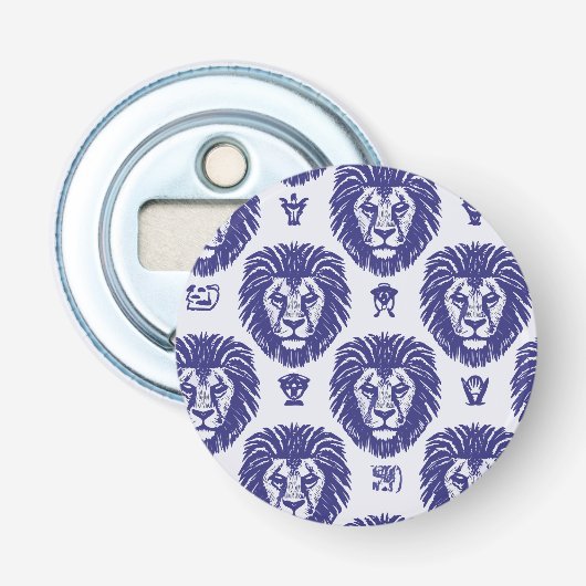 Blue Lion Heads Flaschenöffner (Vorderseite)