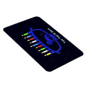 Blue Lion Menorah Magnet (Rechte Seite)