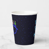 Blue Lion Menorah Pappbecher (Links)