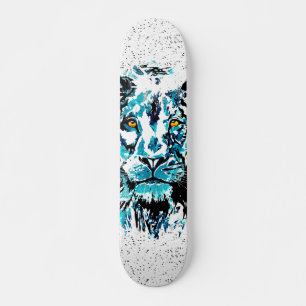 Blue Lion Zeichnend Löwenskateboard Skateboard