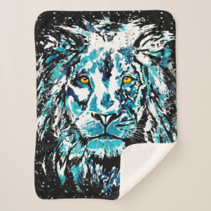 Blue Lion Zeichnend Sherpadecke