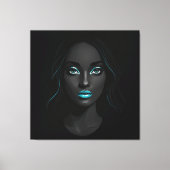 Blue Lips Canvas Print Leinwanddruck (Vorderseite)