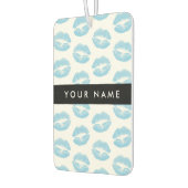 Blue Lips, Kiss, Lipstick, Ihr Name, Personalisier Autolufterfrischer (Links)