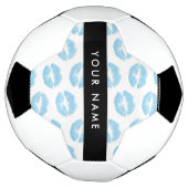 Blue Lips, Kiss, Lipstick, Ihr Name, Personalisier Fußball (Gedreht)