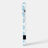 Blue Lips, Kiss, Lipstick, Ihr Name, Personalisier iPhone Hülle (Linke Seite)