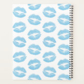 Blue Lips, Kiss, Lipstick, Ihr Name, Personalisier Planer (Rückseite)