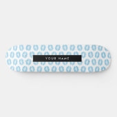 Blue Lips, Kiss, Lipstick, Ihr Name, Personalisier Skateboard (Horizontal)