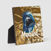 Blue Lips machen Beauty Custom Personalisiert P Fotoplatte (Vorderseite)