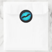 Blue Lips Stickers (Tasche)