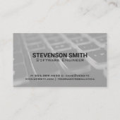 Blue-Lit-Tastatur | Programmierungscode Visitenkarte (Rückseite)