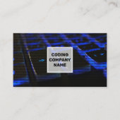 Blue-Lit-Tastatur | Programmierungscode Visitenkarte (Vorderseite)
