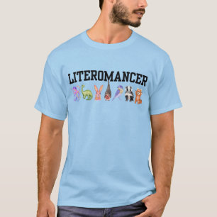 Blue Literomancer T - Shirt mit House Totems
