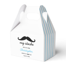 Blue Litman Mustache Geburtstagspartei