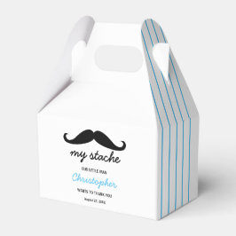 Blue Litman Mustache Geburtstagspartei Geschenkschachtel