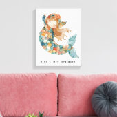 Blue Litte Mermaid Leinwanddruck (Insitu (Wohnzimmer))