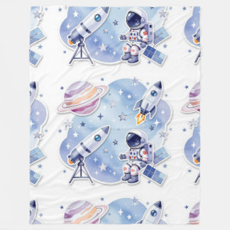 Blue little astronaut stylish Blanket New Home Fleecedecke