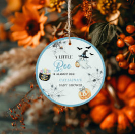 Blue Little Boo Baby Dusche Geschenkanhänger