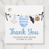 Blue Little Boo Baby Showplatz Geschenkanhänger (Vorderseite)