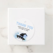 Blue Little Boo Ghost Witch Baby Dusche Runde Geschenkanhänger (Beispiel)