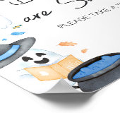 Blue Little Boo Halloween Babies sind süß Poster (Ecke)