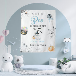 Blue Little Boo Halloween Baby Dusche Wandteppich