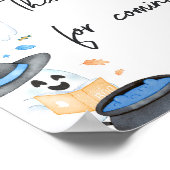 Blue Little Boo Halloween Danke, dass du gekommen  Poster (Ecke)