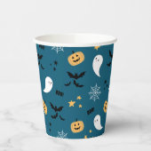 Blue Little Boo Halloween Ghost Pappbecher (Links)