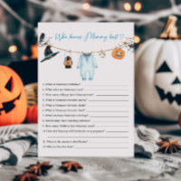 Blue Little Boo Halloween Wer Mommy Best Game kenn