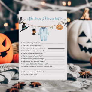 Blue Little Boo Halloween Wer Mommy Best Game kenn