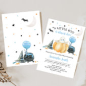Blue Little Boo Pumpkin Halloween Baby Dusche Einladung