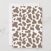 Blue Little Cowboy Western Rodeo Baby Dusche Einladung (Rückseite)