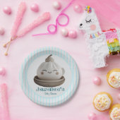 Blue Little Dumpling Baby Dusche Pappteller (Party)