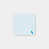 Blue Little Emoji Foot Post-it Klebezettel (Vorderseite)
