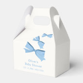 Blue Little Flying Bow Boy Baby Dusche Geschenkschachtel (Rückseite)