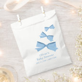 Blue Little Flying Bow Boy Baby Dusche Geschenktütchen (Ausgeschnitten)